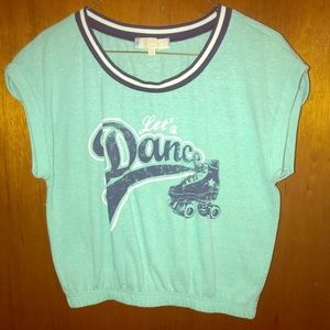 Turquoise crop top